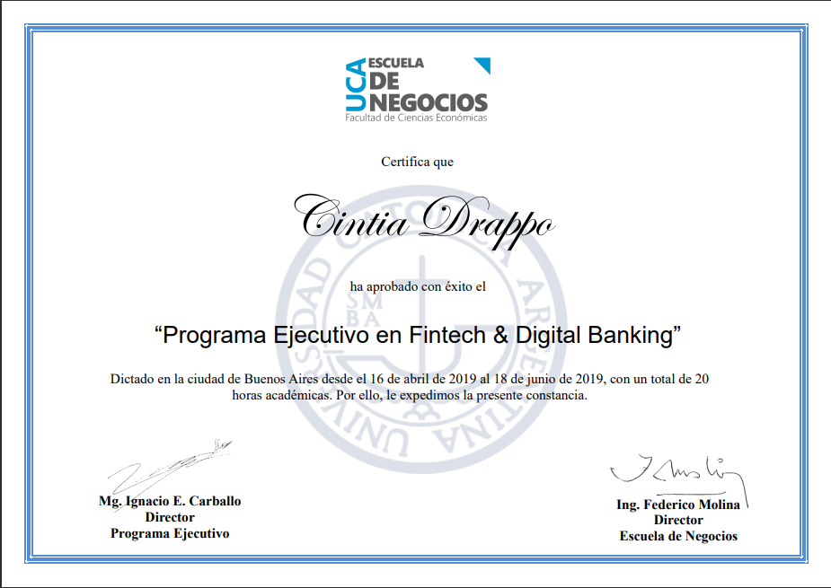 Fintech Digital Banking Cintia Drappo